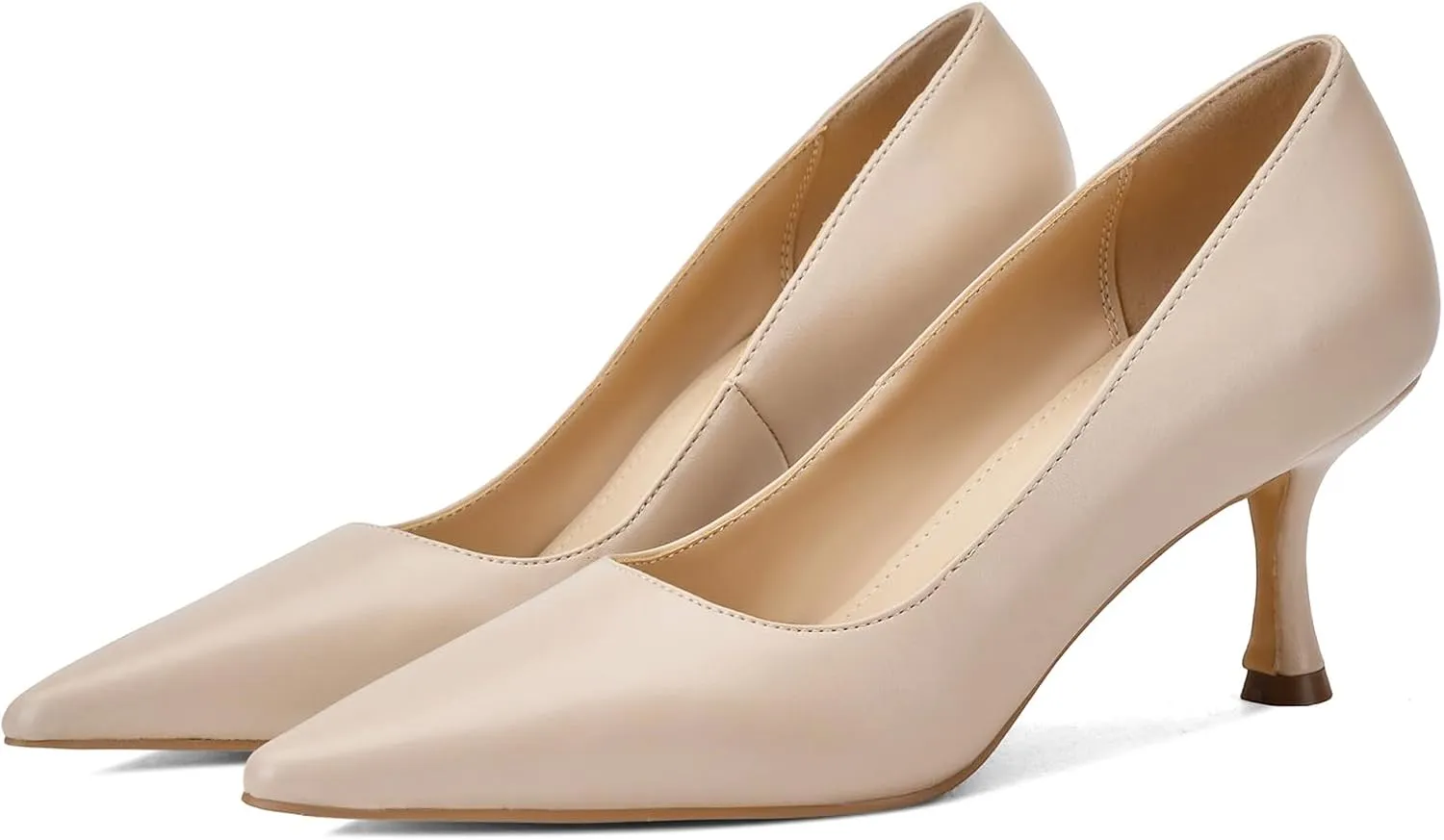 Women's Pointed Pumps Sexy Stiletto Heels Closed Pumps Comfortable Stylish Slip-On Dress Shoes for Party Wedding Proms Work Shoes