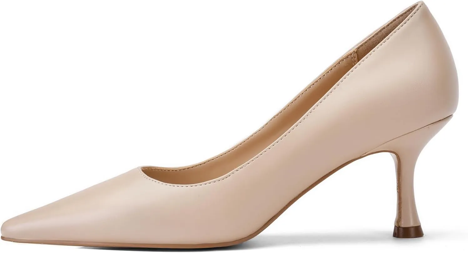 Women's Pointed Pumps Sexy Stiletto Heels Closed Pumps Comfortable Stylish Slip-On Dress Shoes for Party Wedding Proms Work Shoes