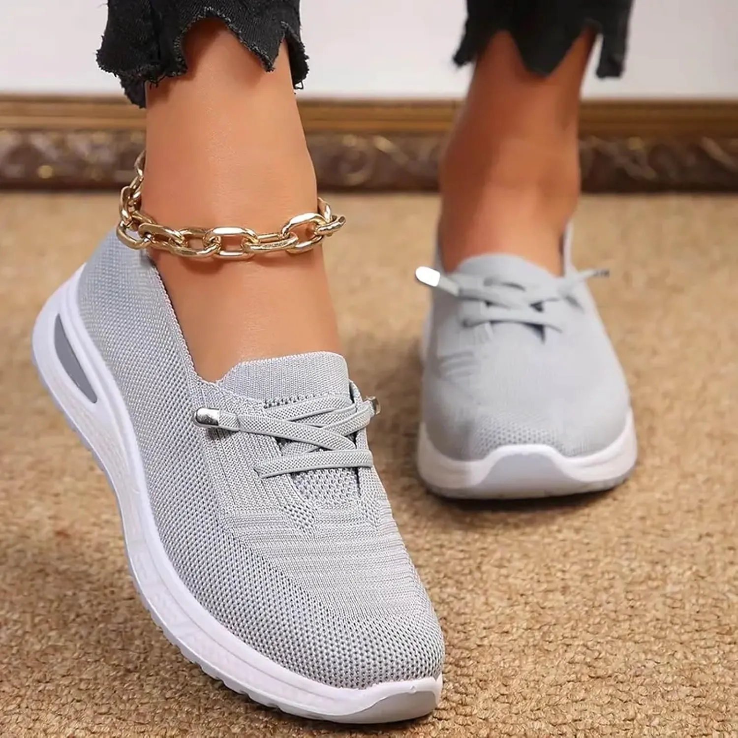 Women's Shoes Orthopedic Sneakers Comfortwear Plantar Fasciitis for Women Walking Shoe with Arch Support Slip On Barefoot