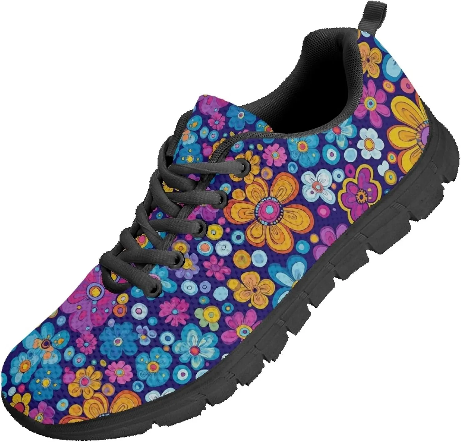 Women's Sports Trainer Running Sneakers Adults Causal Travel Shoes Outdoor Walking Low Heel Lace up Shoe Breathable Flexible for Lady