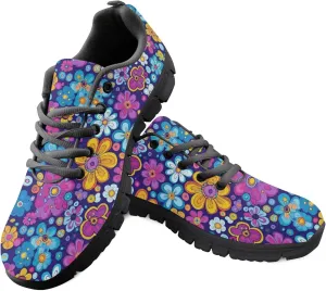 Women's Sports Trainer Running Sneakers Adults Causal Travel Shoes Outdoor Walking Low Heel Lace up Shoe Breathable Flexible for Lady