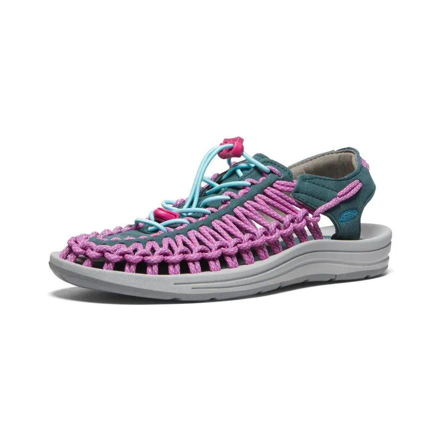 Women's Uneek - Sea Moss/Festival Fuchsia
