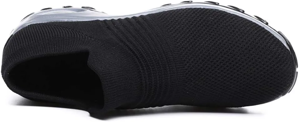 Women's Walking Shoes Breathable Mesh Sneakers Slip On Lightweight Work Shoes Knit Nurse Shoes Air Cushion Gym Modern Dance Shoes