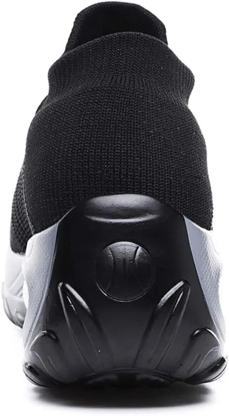 Women's Walking Shoes Breathable Mesh Sneakers Slip On Lightweight Work Shoes Knit Nurse Shoes Air Cushion Gym Modern Dance Shoes