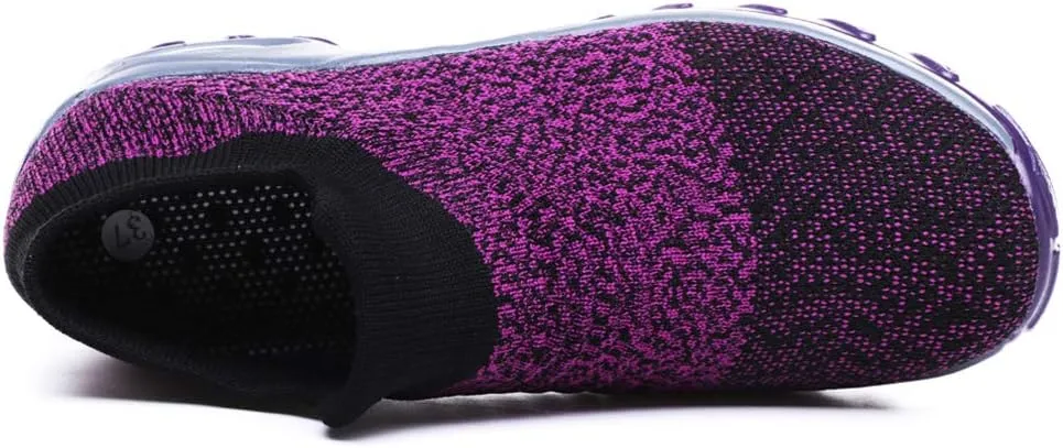 Women's Walking Shoes Breathable Mesh Sneakers Slip On Lightweight Work Shoes Knit Nurse Shoes Air Cushion Gym Modern Dance Shoes