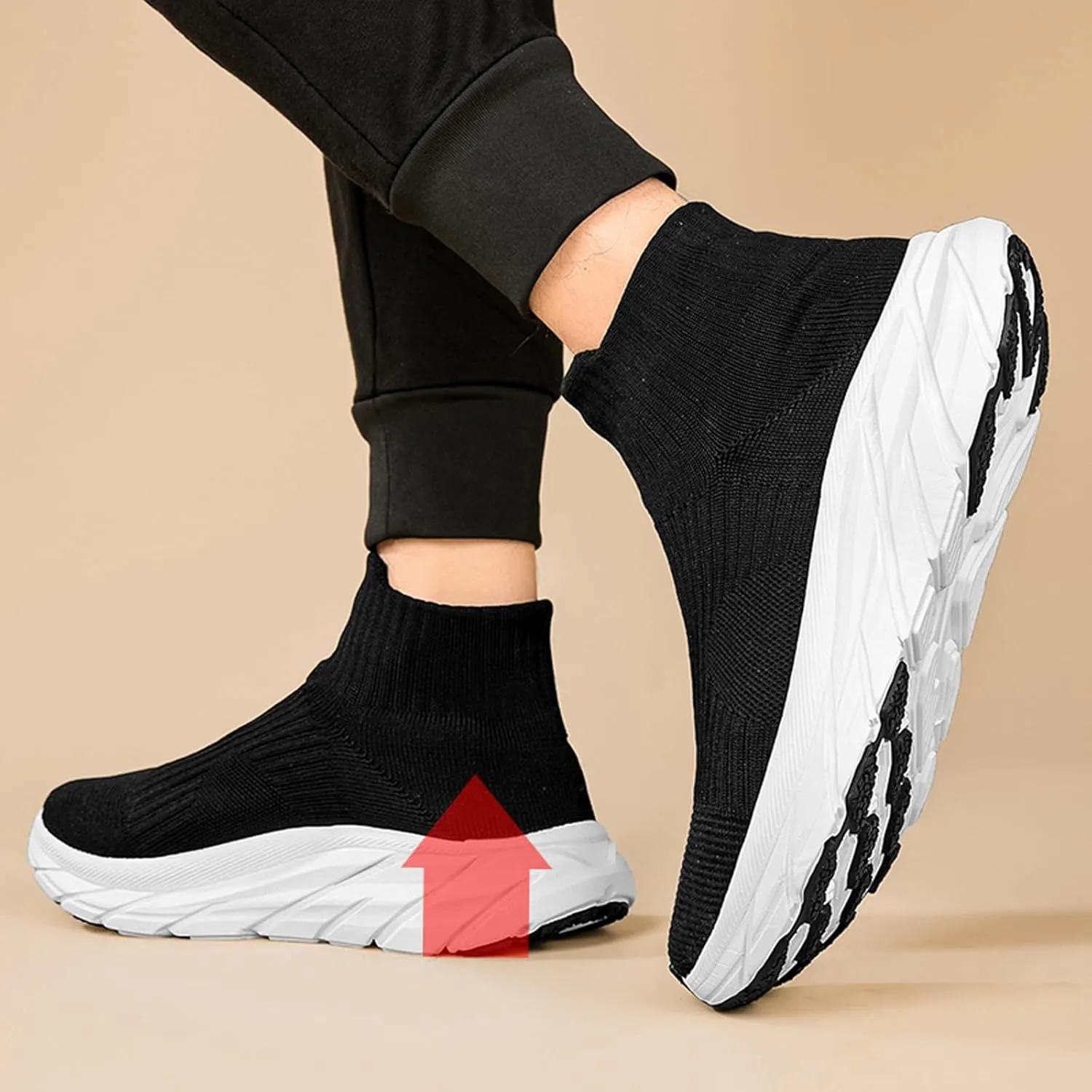 Womens Walking Shoes Mens Breathable Knit Slip On Sneakers Fur Lined Lining Winter Shoes for Women Work Gym Trainers Stylish Shoes