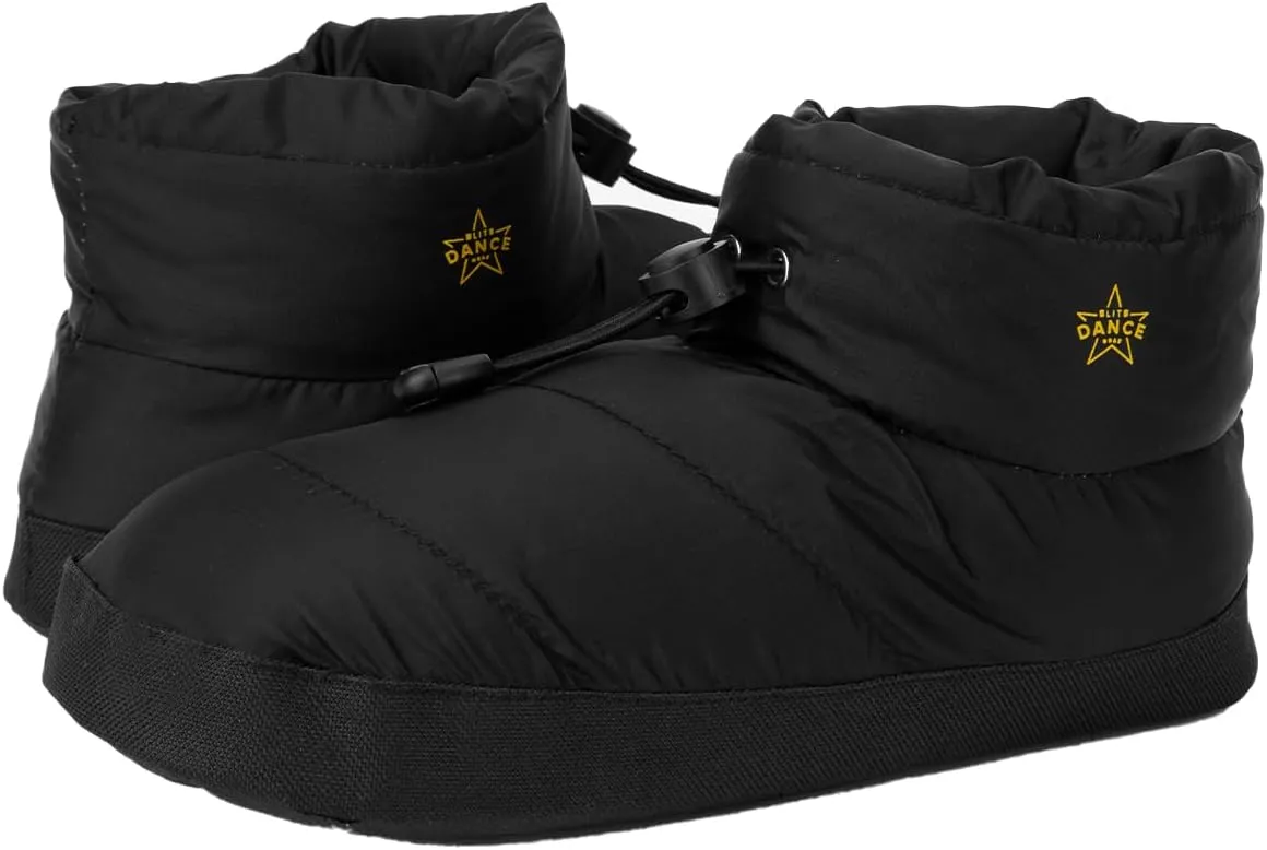 Women's Warm Up Bootie Dance Shoe, Girl's Ballet Dance Boot Slipper, Comfortable Insulated Slip-On Shoes for Ballet Jazz Dancer, Filling-in Duck Down