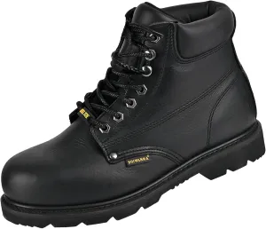 Work Boots for Men, Steel Toe, Leather, Oil, Slip and Heat Resistant Heavy Duty Wide Industrial & Construction Safety Boots, US 14W