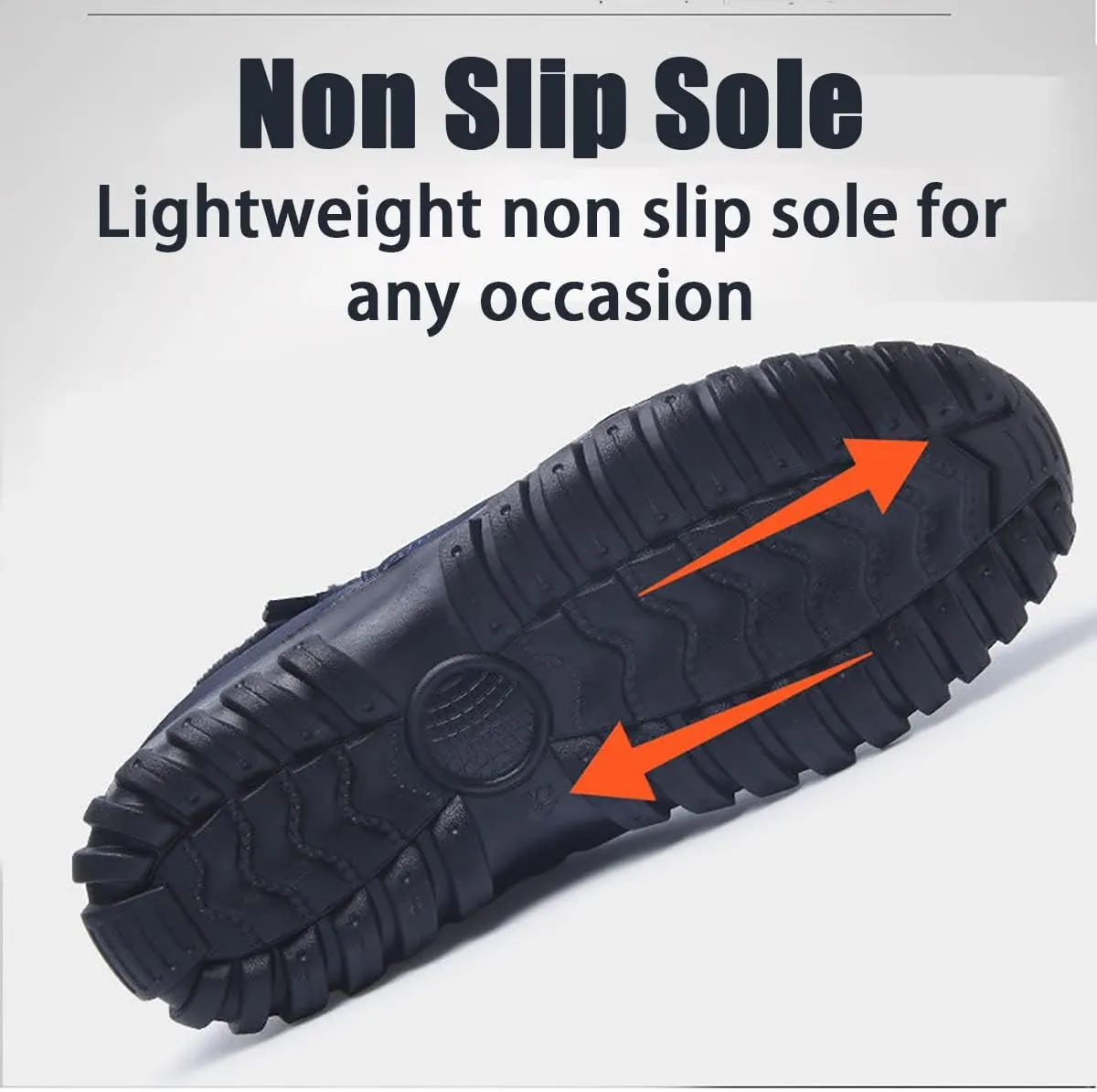 XIRUJNFD Men's Waterproof Warm Cotton Zipper Snow Ankle Boots, Snow Boots for Men, Waterproof Ankle Boots for Men