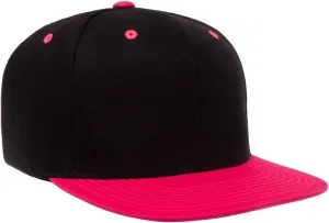 YP Classics 6089 Premium Wool-Blended 6 Panel High Profile Flat Bill Snapback Cap | Bulk Packs Available
