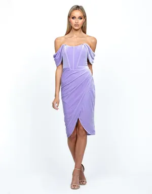 ZOE CORSET MIDI DRESS BL54D08S