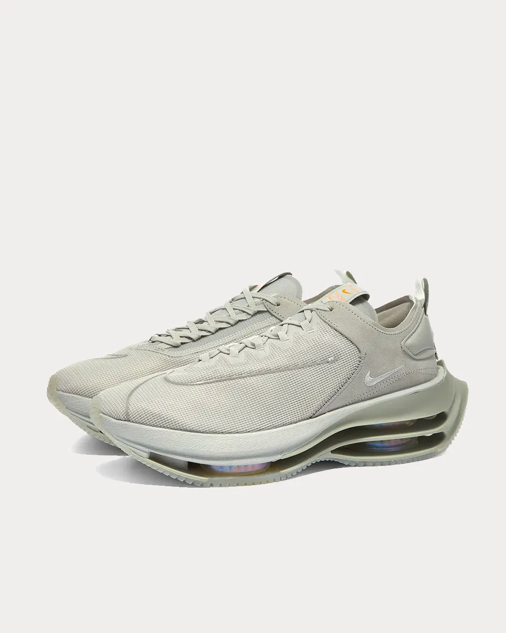 Zoom Double-Stacked Grey Fog Low Top Sneakers